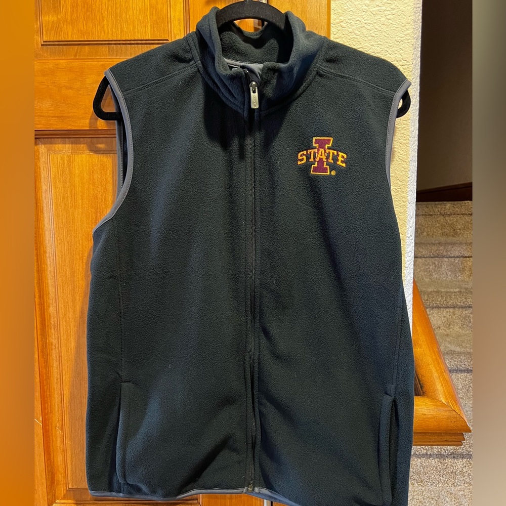 Iowa state fleece vest
